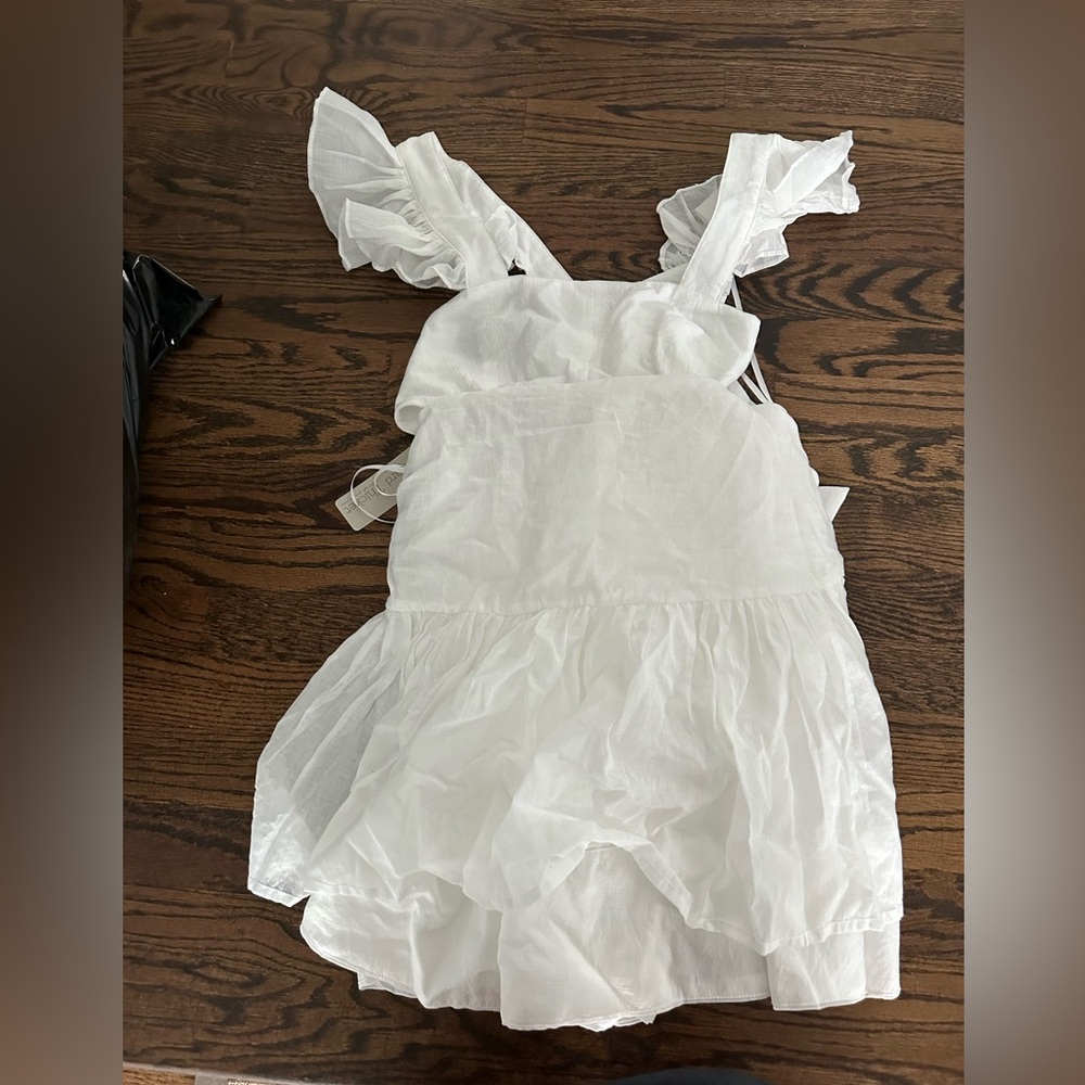 White mini dress